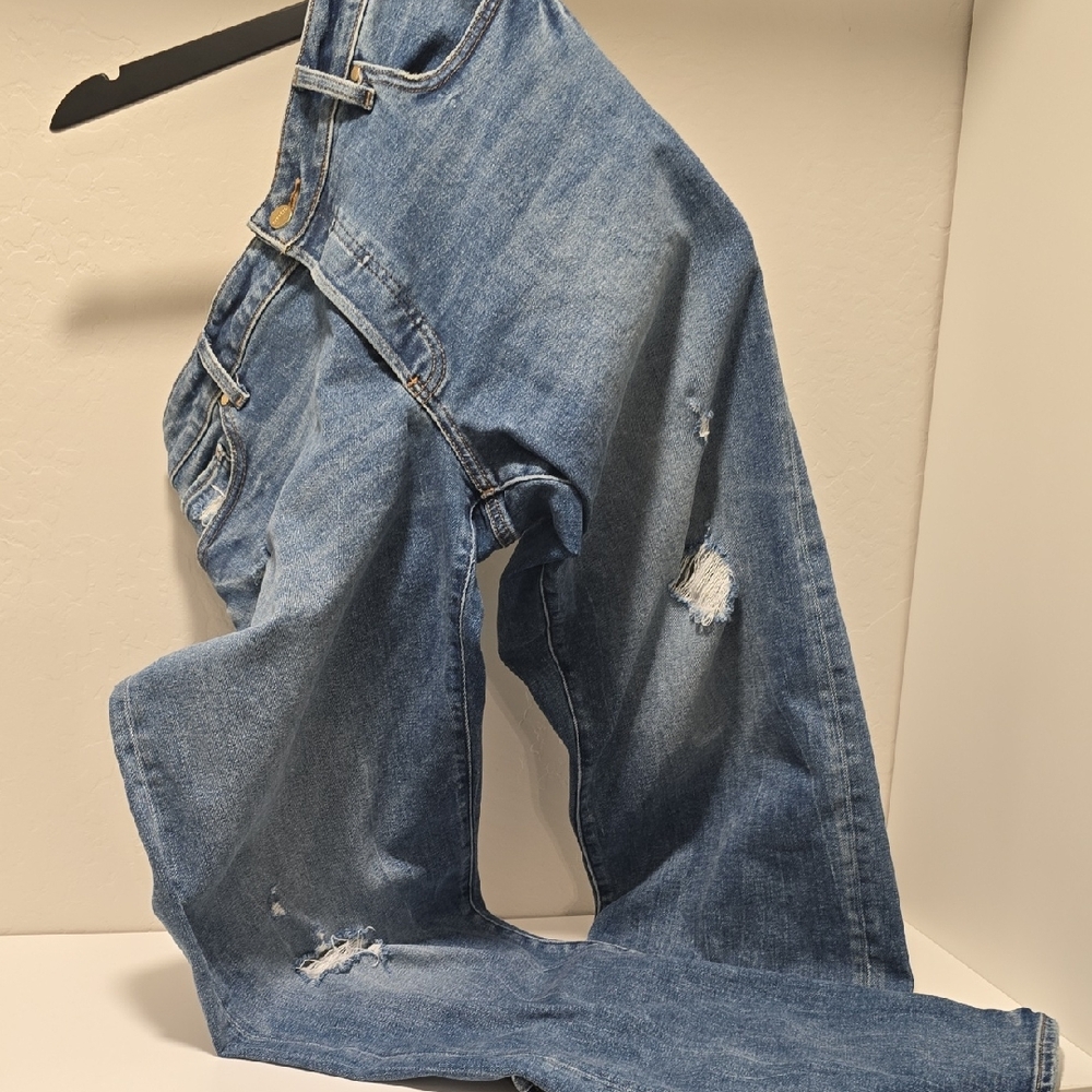 Banana Republic Stylish Distressed Blue Jeans